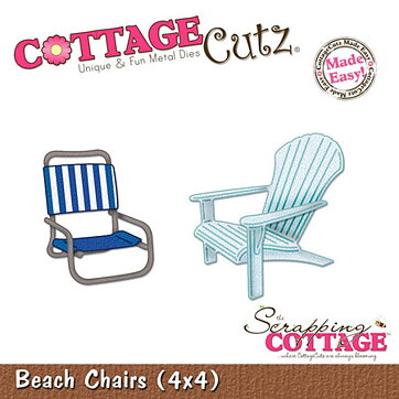Cottage Cutz Dies 4x4 Vacation Beach Chairs