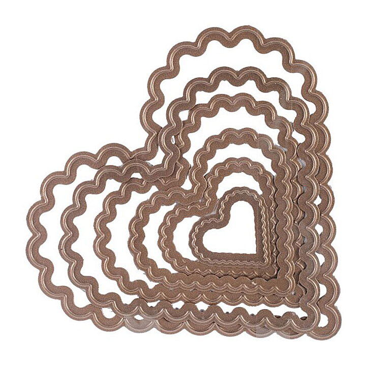 Spellbinders Nestabilities Dies - Classic Scalloped Hearts