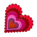 Spellbinders Nestabilities Dies - Classic Scalloped Hearts