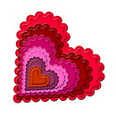 Spellbinders Nestabilities Dies - Classic Scalloped Hearts