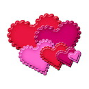 Spellbinders Nestabilities Dies - Classic Scalloped Hearts