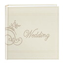 Pioneer 8x8 Embroidered Scroll Leatherette Photo Album - Wedding Ivory