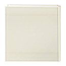 Pioneer 8x8 Embroidered Scroll Leatherette Photo Album - Wedding Ivory
