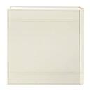 Pioneer 8x8 Embroidered Scroll Leatherette Photo Album - Wedding Ivory
