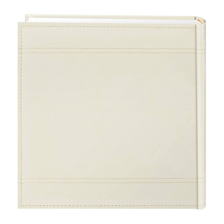 Pioneer 8x8 Embroidered Scroll Leatherette Photo Album - Wedding Ivory