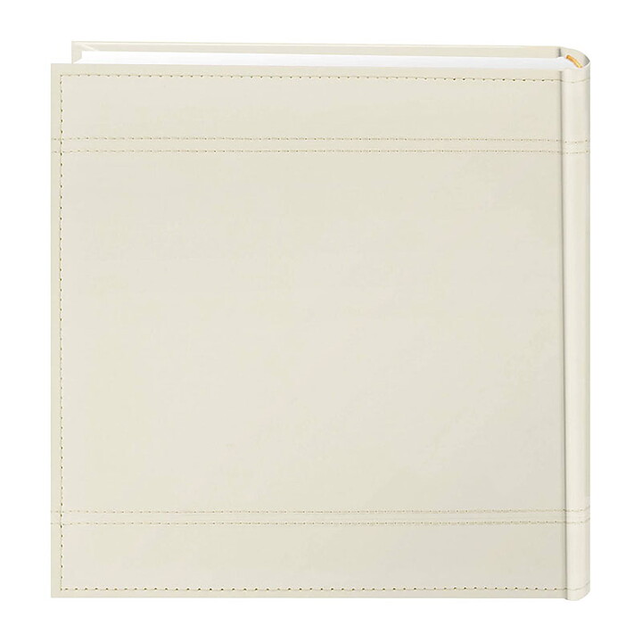 Pioneer 8x8 Embroidered Scroll Leatherette Photo Album - Wedding Ivory