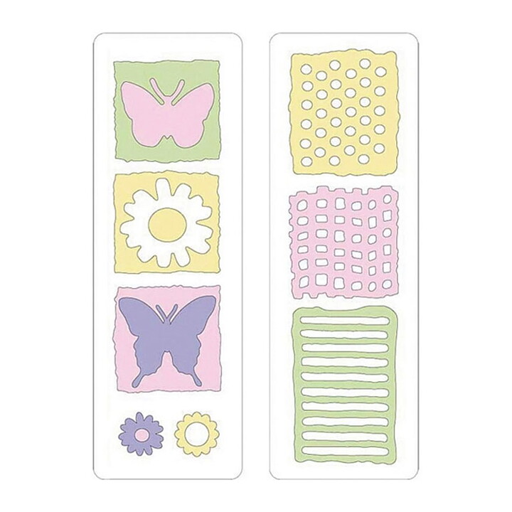 Provo Craft Cuttlebug Die 2x6+2x6 - Naturals 37-1117