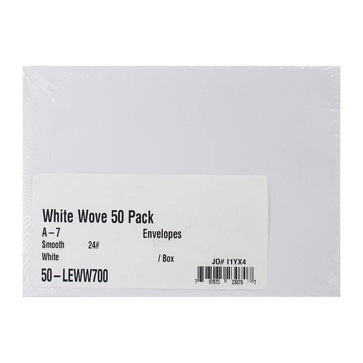 Leader Paper Products Envelopes - A-7  White Smooth