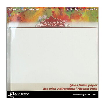Ranger Adirondack Glossy Cardstock White