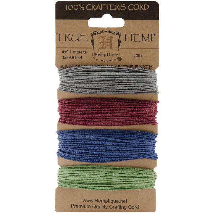 Hemptique Hemp Cord - Earthy Pastel