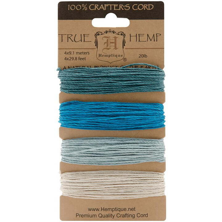 Hemptique Hemp Cord - Aquamarine