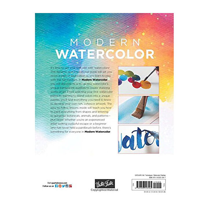Walter Foster Creative Books - Modern Watercolor by Kristin Van Leuven