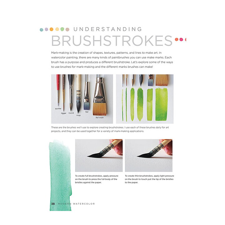 Walter Foster Creative Books - Modern Watercolor by Kristin Van Leuven