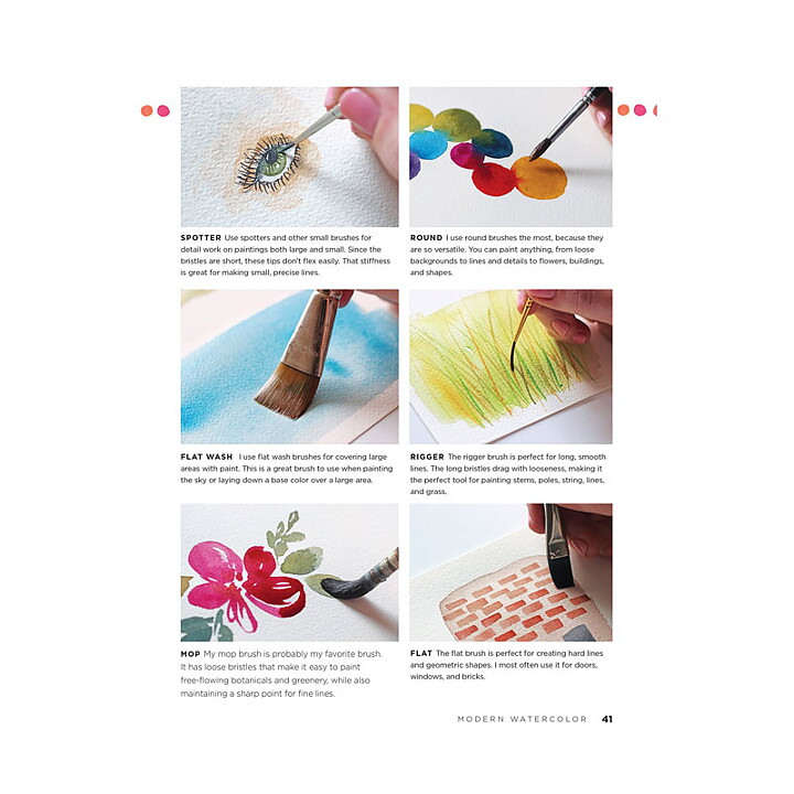 Walter Foster Creative Books - Modern Watercolor by Kristin Van Leuven
