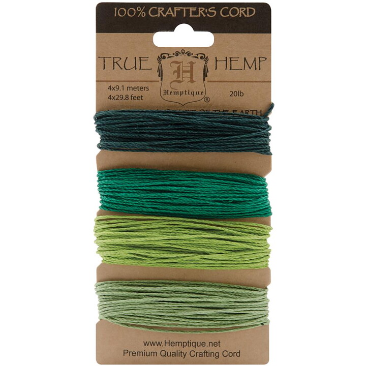 Hemptique Hemp Cord - Emerald