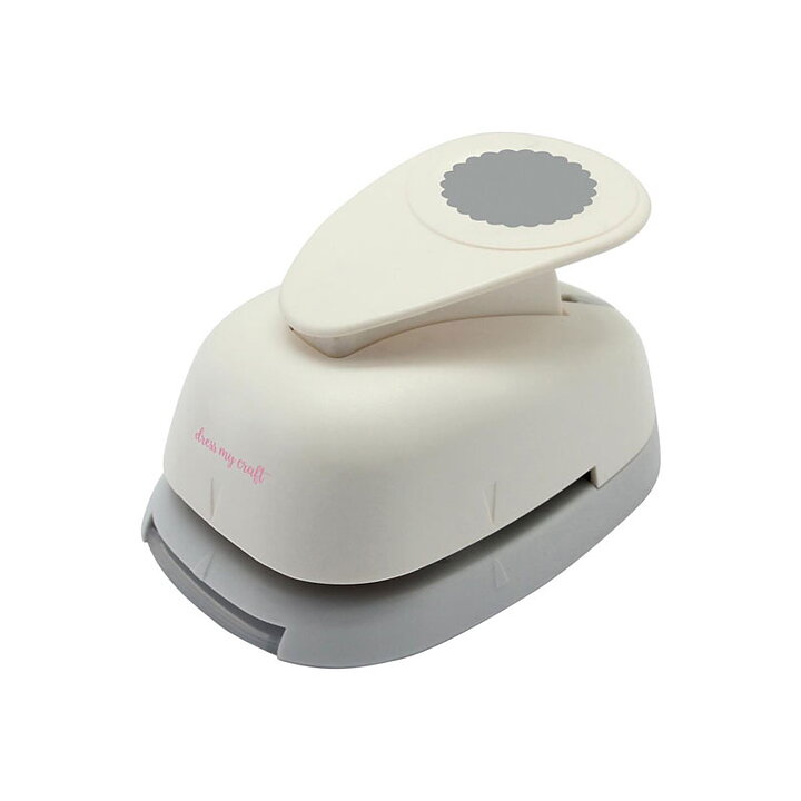 Dress My Craft Paper Punch Medium - Scalloped Circle 