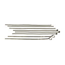 Cousin Basic Metal Findings - Gunmetal Head & Eye Pins 51 mm
