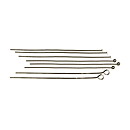 Cousin Basic Metal Findings - Gunmetal Head & Eye Pins 51 mm