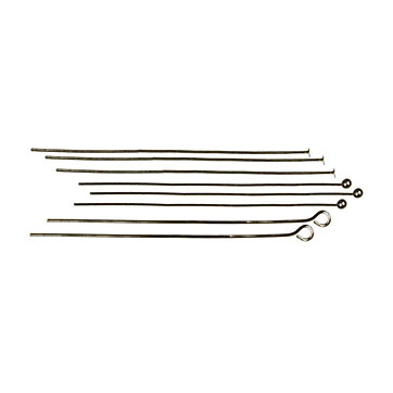 Cousin Basic Metal Findings - Gunmetal Head & Eye Pins 51 mm