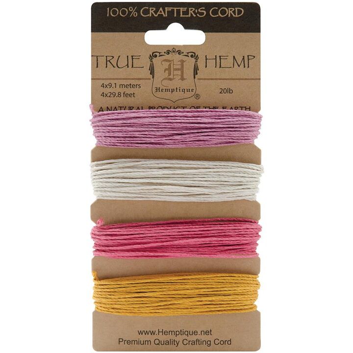Hemptique Hemp Cord - Spring Bloom #2