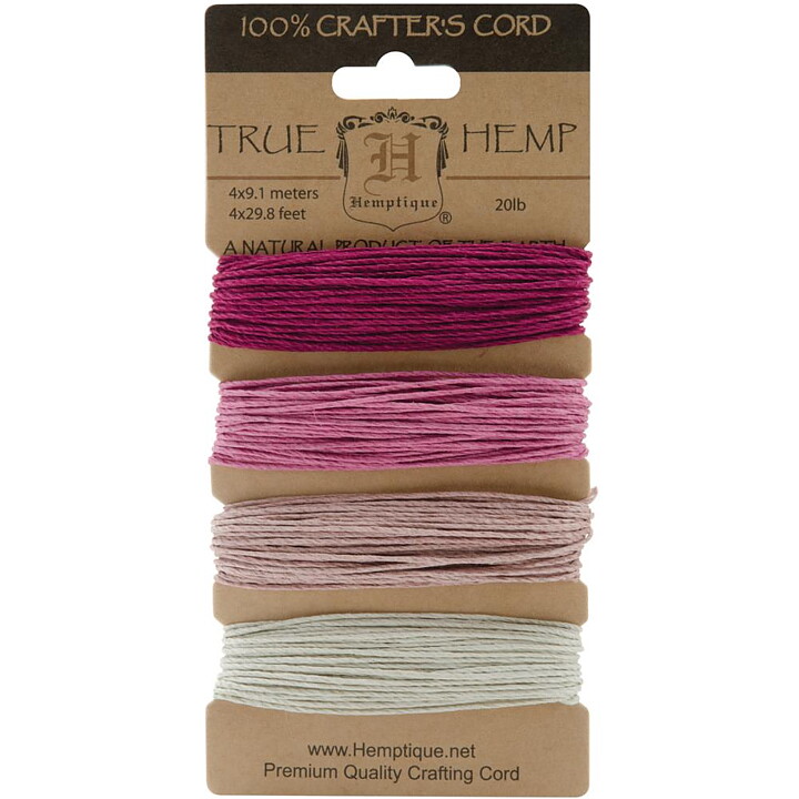 Hemptique Hemp Cord - Ruby