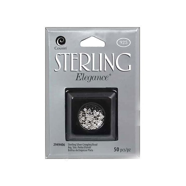 Cousin Sterling Elegance - Crimp Beads 2 mm