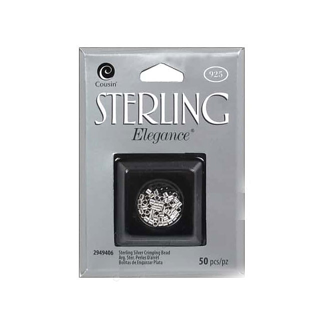Cousin Sterling Elegance - Crimp Beads 2 mm