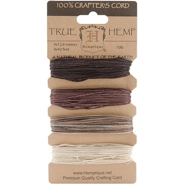Hemptique Hemp Cord - Earthy 0.5 mm