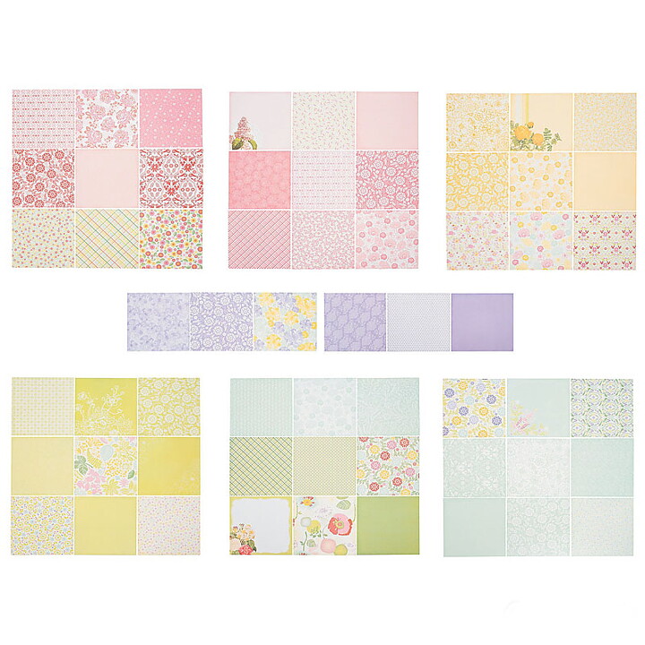 DCWV Paper Stack Fresh Floral