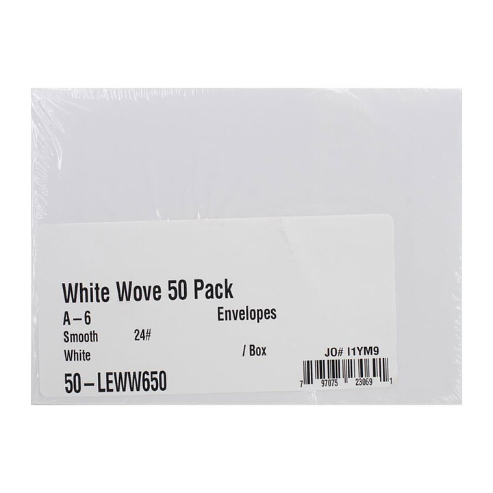 Leader Paper Products Envelopes - A-6  White Smooth