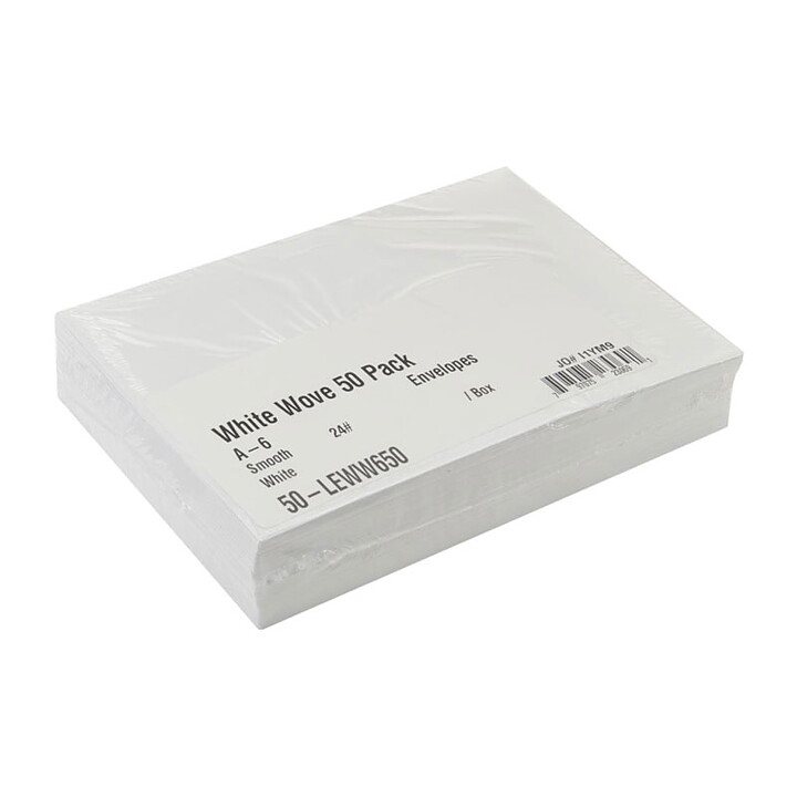 Leader Paper Products Envelopes - A-6  White Smooth