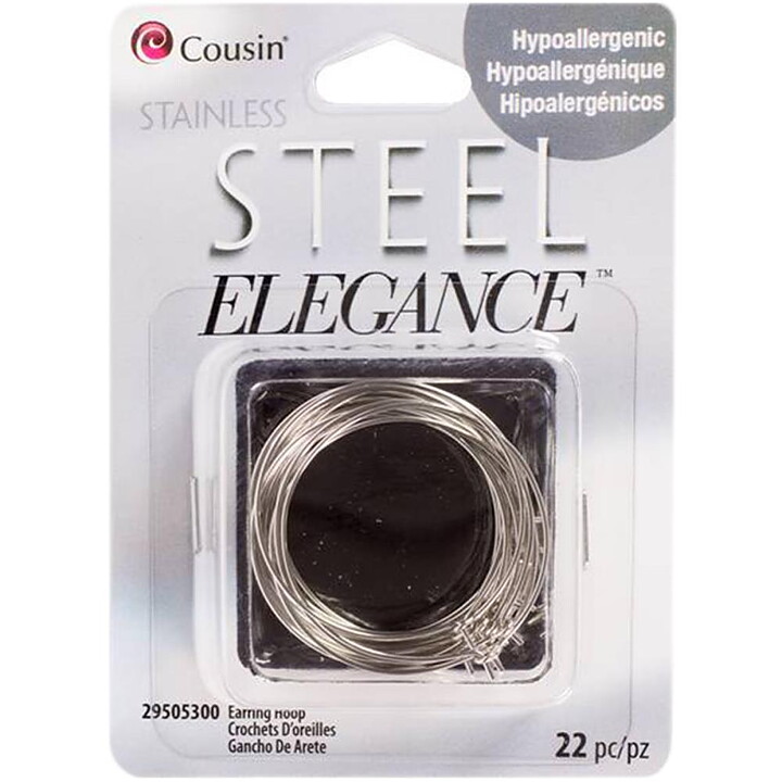 Cousin Stainless Steel Elegance - Earring Loops 