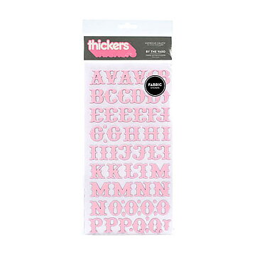 American Crafts Thickers Fabric Stickers - By The Yard Bubblegum