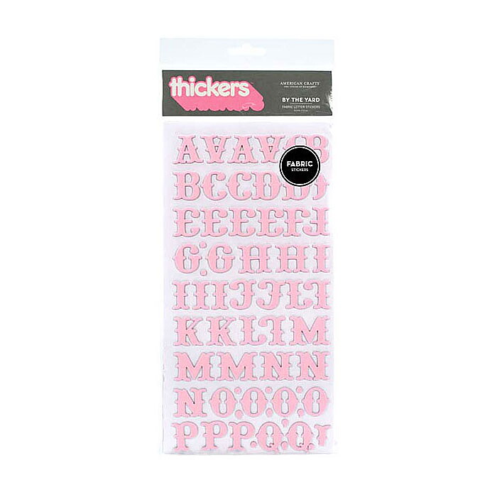 American Crafts Thickers Fabric Stickers - By The Yard Bubblegum