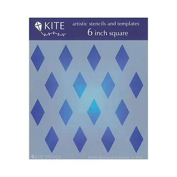 Judikins Kite Stencil 6" Square - Harlequin Diamond