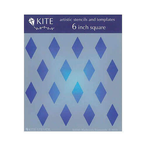 Judikins Kite Stencil 6" Square - Harlequin Diamond