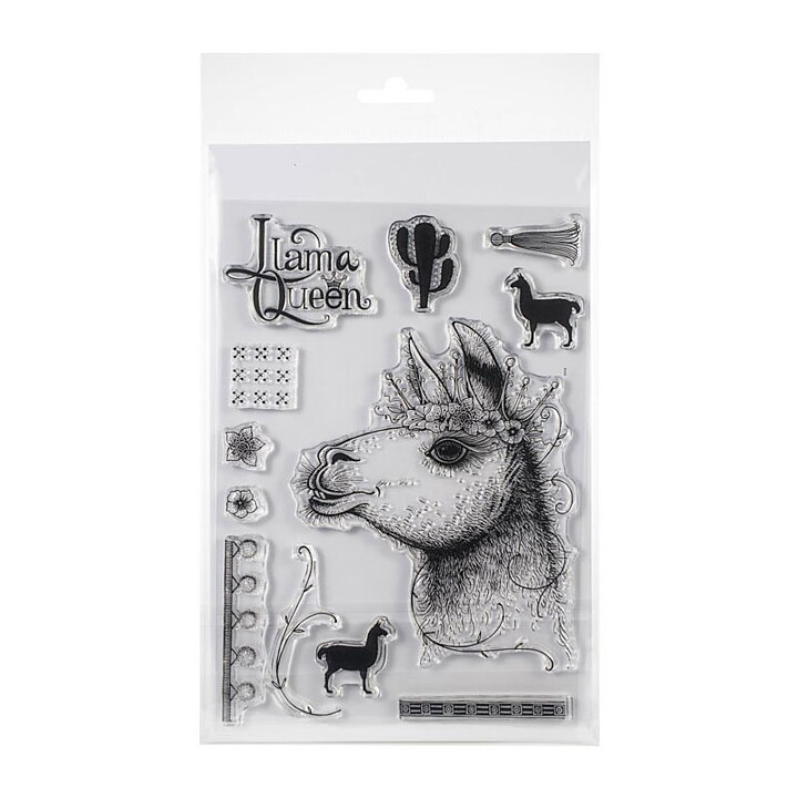 Pink Ink Designs Clear Stamp Set A5 - Liama Queen