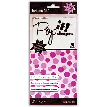 Ranger Inkssentials Pop it Shapes 3D Dots - White Circle