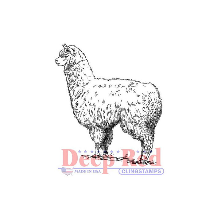 Deep Red Rubber Stamps - Alpaca