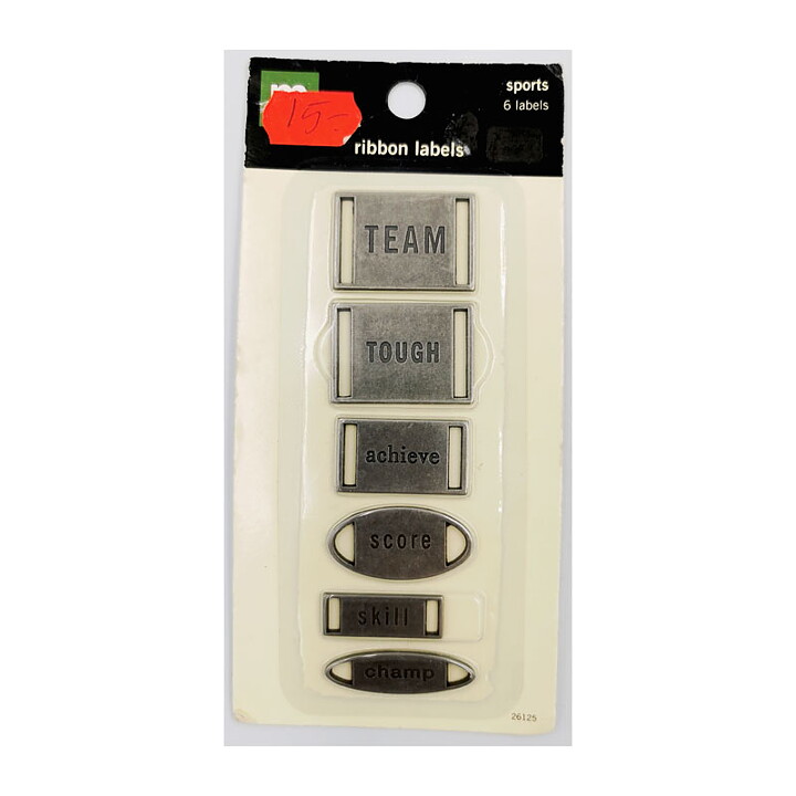 Making Memories Ribbon Labels - Sports