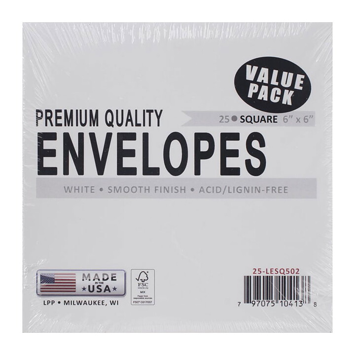 Leader Paper Products Envelopes - Square Vellum White