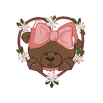 BK Dies 3x4+3x3 Bear w/Heart