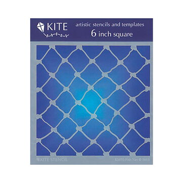 Judikins Kite Stencil 6" Square - Fish Net