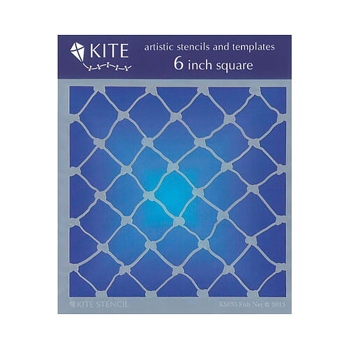 Judikins Kite Stencil 6" Square - Fish Net