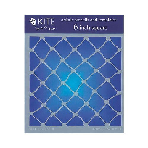 Judikins Kite Stencil 6" Square - Fish Net