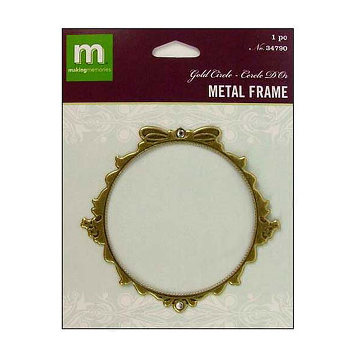 Making Memories Metal Frame - Gold Circle