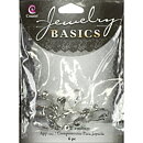 Cousin Basic Metal Findings - Silver Earring Clip-On w/Loops 12 mm