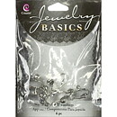 Cousin Basic Metal Findings - Silver Earring Clip-On w/Loops 12 mm