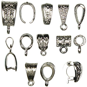 Cousin Basic Metal Findings - Silver Bail Mixed Pack