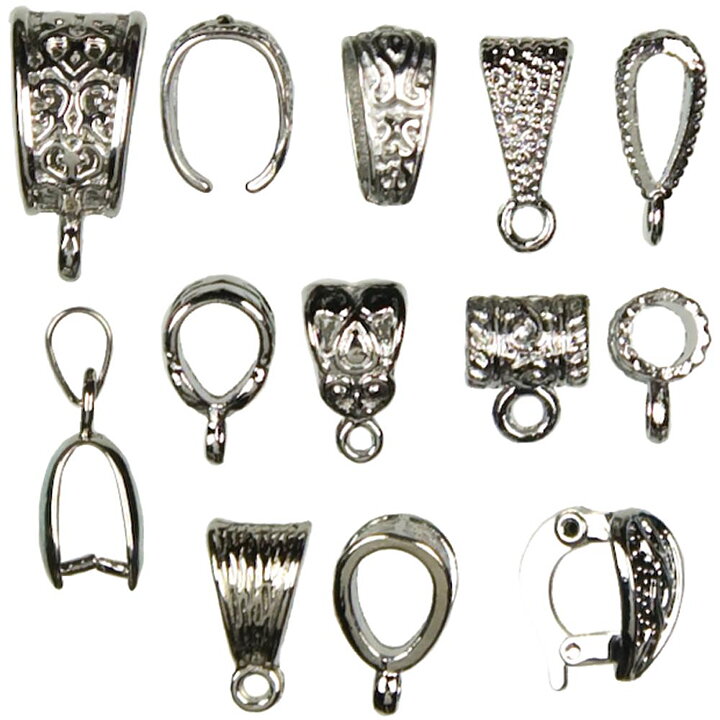 Cousin Basic Metal Findings - Silver Bail Mixed Pack